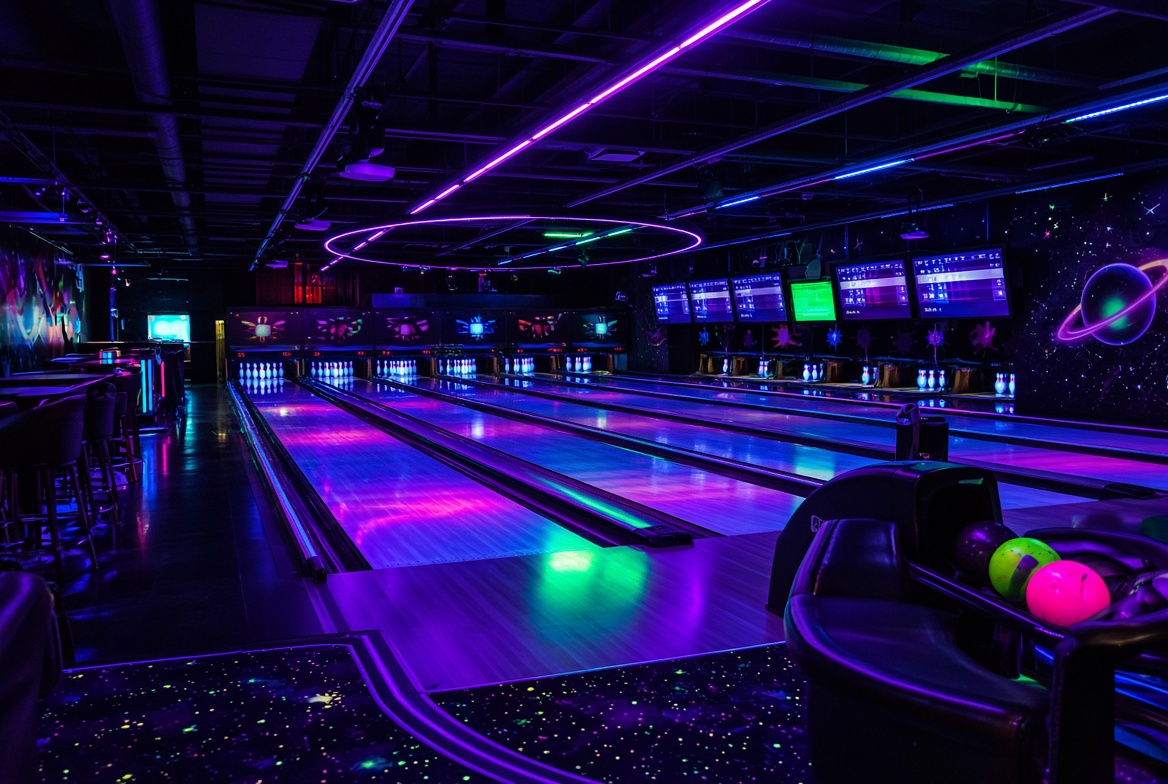 Cosmic neon bowling